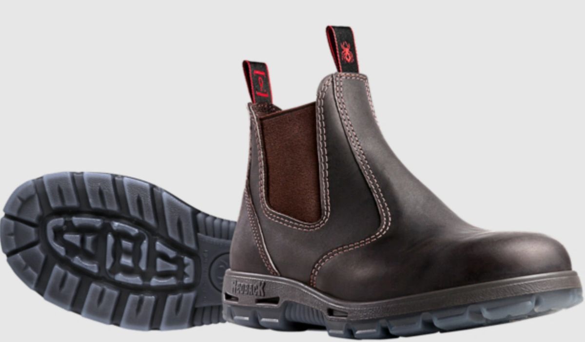 USBOK Redback Bobcat Steel Toe Work Boots Claret